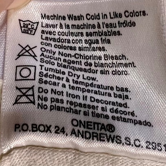 Oneita XL Bowling T-Shirt Mens Cream Fair Vintage ABC Strike Ten Graphic Tee - Picture 9 of 10